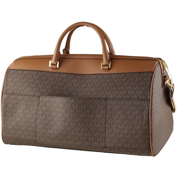 Michael Kors Extra Large Top Zip Duffle Bag Brown - Picture 3 of 4